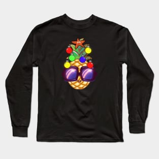 Christmas Tree Pineapple Long Sleeve T-Shirt